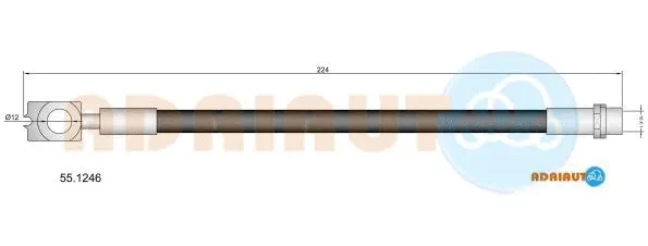 Flexible de frein ADRIAUTO 55.1246