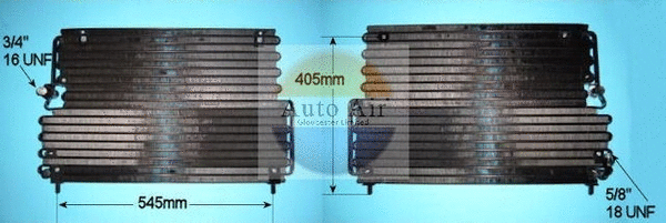 Condenseur, climatisation AUTO AIR GLOUCESTER 16-6534