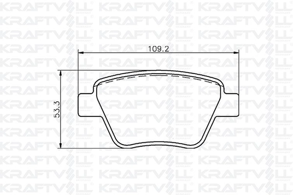 Kit de plaquettes de frein, frein à disque KRAFTVOLL GERMANY 07010054