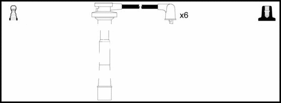 Kit de câbles d'allumage LEMARK HOES984