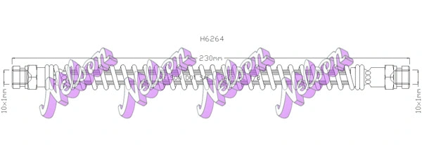 Flexible de frein KAWE H6264