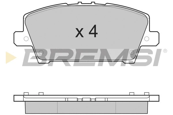 Kit de plaquettes de frein, frein à disque BREMSI BP3245