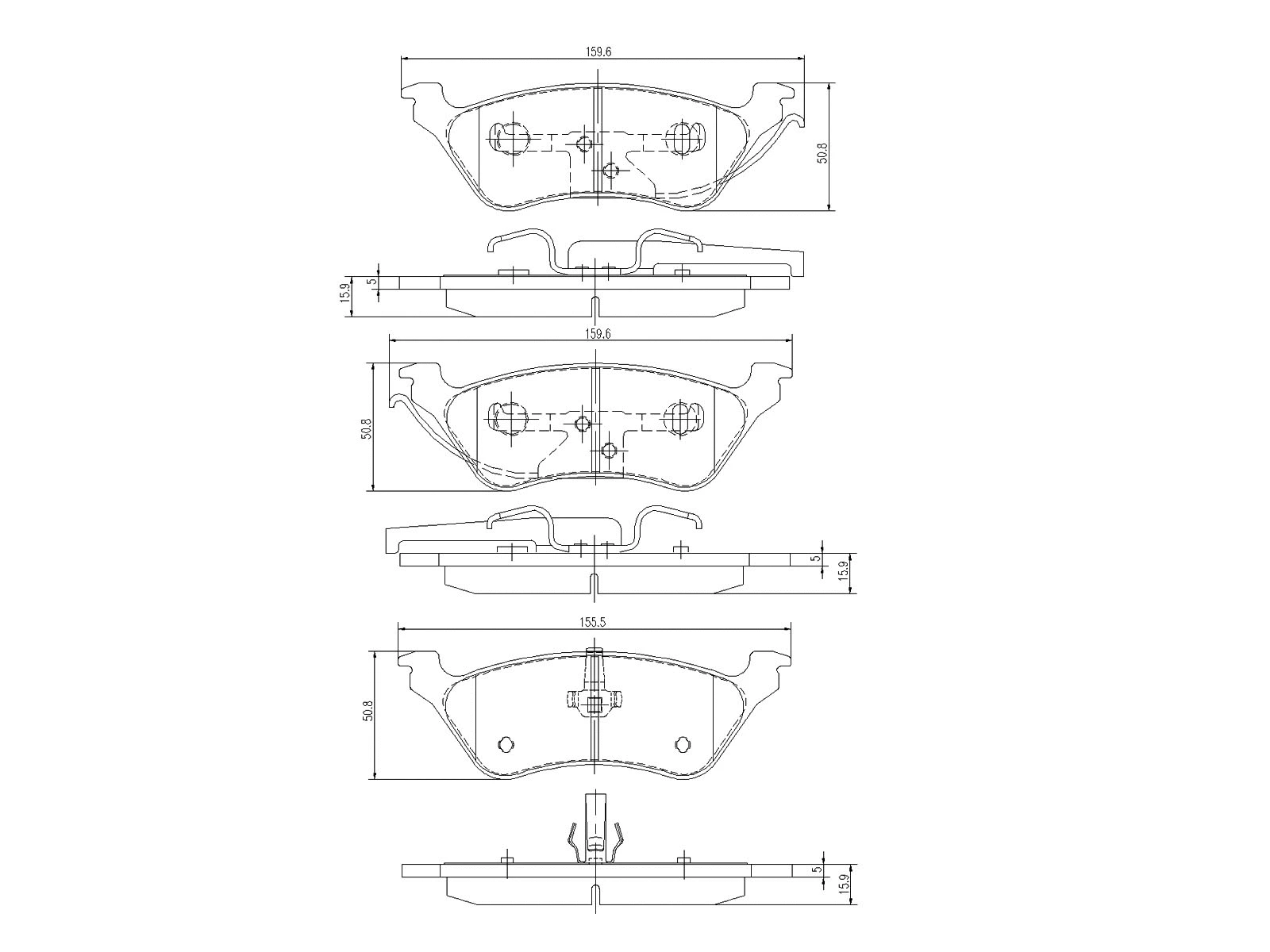 Kit de plaquettes de frein, frein à disque A.Z. Meisterteile AZMT-44-022-1116