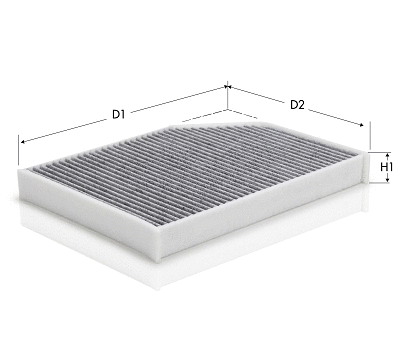 Filtre, air de l'habitacle TECNECO FILTERS CK1267C
