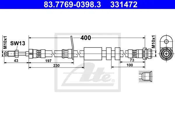 Flexible de frein ATE-APAC 83.7769-0398.3