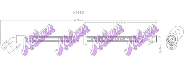 Flexible de frein KAWE H5225
