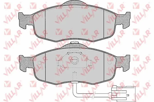 Kit de plaquettes de frein, frein à disque VILLAR 626.0461
