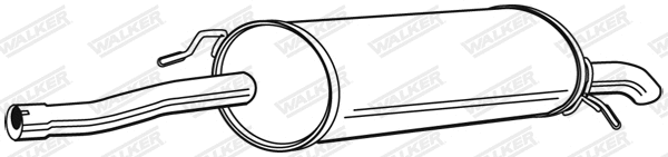 Silencieux arrière WALKER 22716