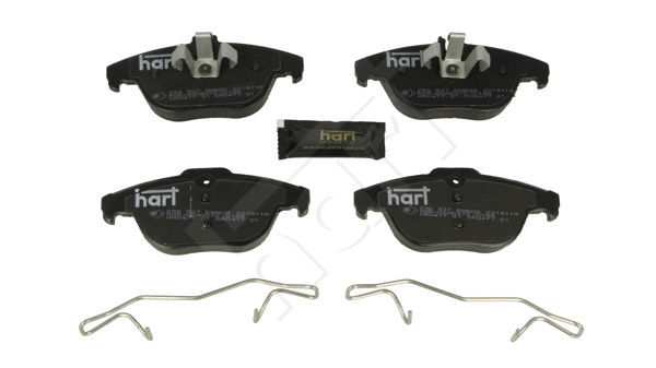 Kit de plaquettes de frein, frein à disque HART 256 527