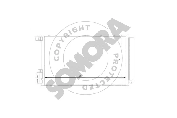 Condenseur, climatisation SOMORA 013060