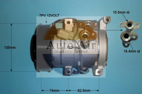 Compresseur, climatisation AUTO AIR GLOUCESTER 14-4805P