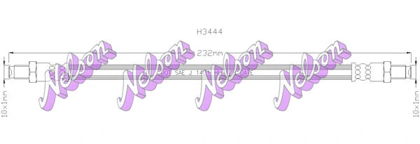 Flexible de frein KAWE H3444