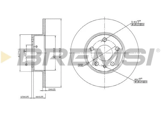 Disque de frein BREMSI CD6067S