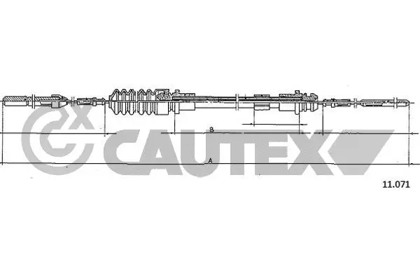 Câble d'accélération CAUTEX 763096