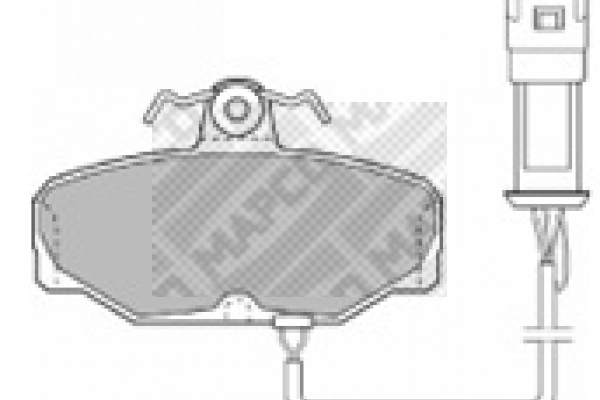 Kit de plaquettes de frein, frein à disque MAPCO 6234