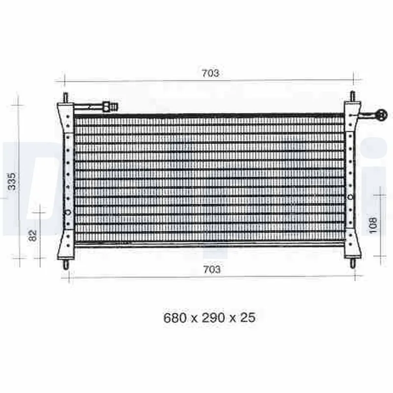 Condenseur, climatisation DELPHI TSP0225299