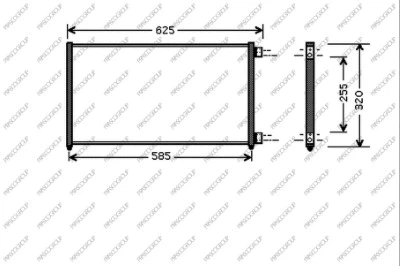 Condenseur, climatisation PRASCO FT133C007