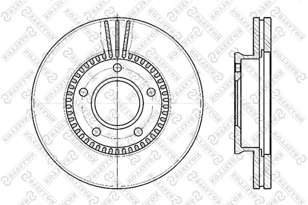 Disque de frein STELLOX 6020-3243V-SX