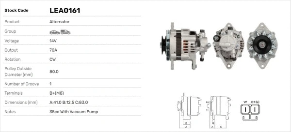 Alternateur LUSA LEA0161