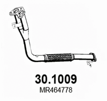 Tuyau d'échappement ASSO 30.1009
