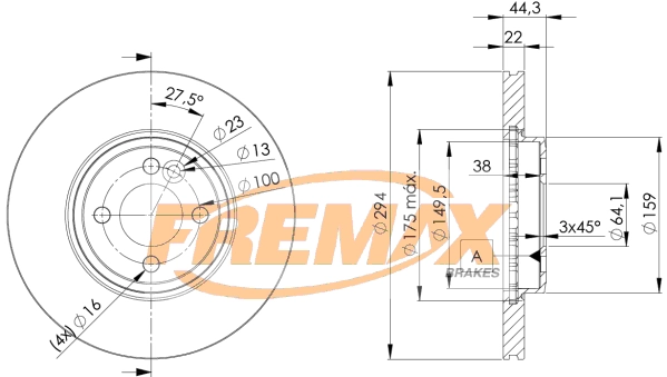 Disque de frein FREMAX BD-8570
