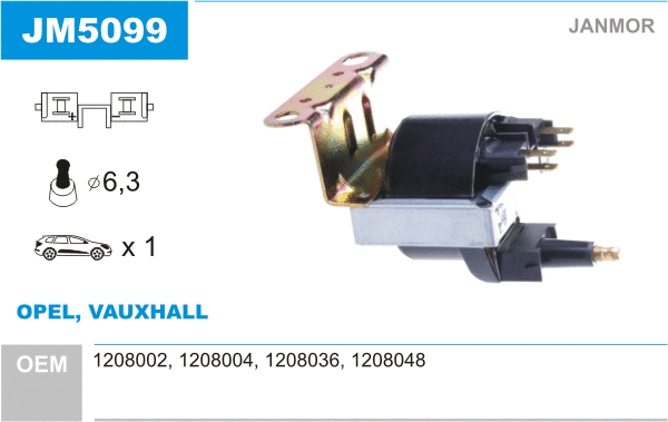 Bobine d'allumage JANMOR JM5099
