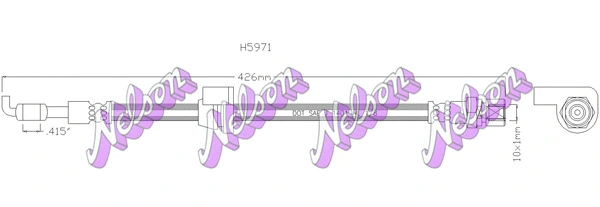 Flexible de frein KAWE H5971
