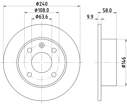 Disque de frein MINTEX MDC411