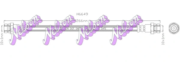 Flexible de frein KAWE H6649