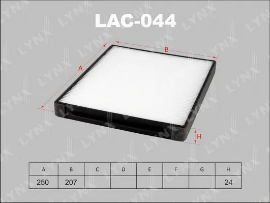 Filtre, air de l'habitacle LYNXAUTO LAC-044