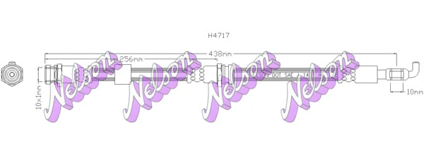 Flexible de frein KAWE H4717