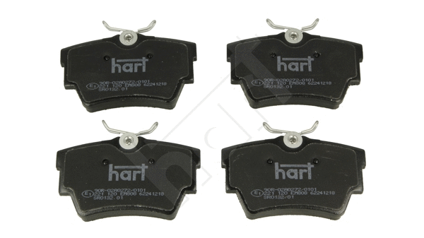 Kit de plaquettes de frein, frein à disque HART 221 120
