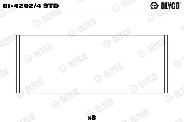 Coussinet de tête de bielle GLYCO 01-4202/4 STD