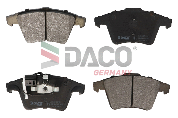 Kit de plaquettes de frein, frein à disque DACO Germany 324761