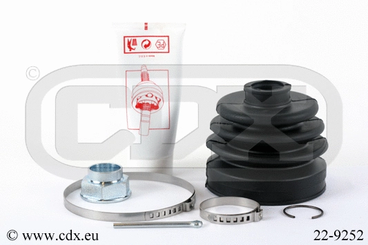 Jeu de joints-soufflets, arbre de commande CDX 22-9252