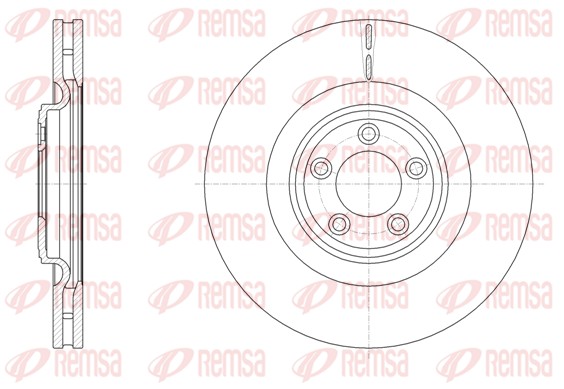 Disque de frein REMSA 61511.10