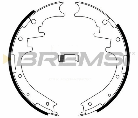 Jeu de mâchoires de frein BREMSI GF4705