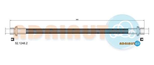 Flexible de frein ADRIAUTO 52.1248.2