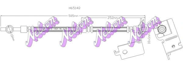 Flexible de frein KAWE H6514Q
