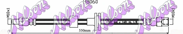 Flexible de frein KAWE H8060