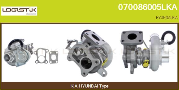 Turbocompresseur, suralimentation LGK 070086005LKA