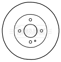 Disque de frein BORG & BECK BBD4650