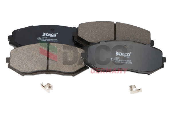 Kit de plaquettes de frein, frein à disque DACO Germany 325221