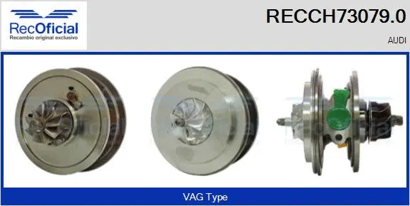 Groupe carter, turbocompresseur RECOFICIAL RECCH73079.0