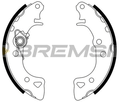 Jeu de mâchoires de frein BREMSI GF0103