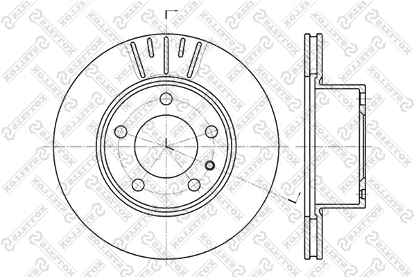 Disque de frein STELLOX 6020-1513V-SX