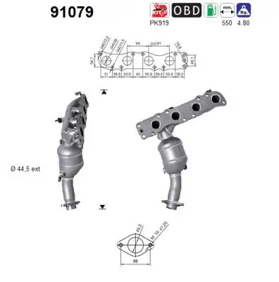 Catalyseur AS 91079