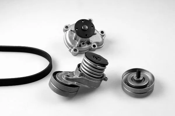 Pompe à eau+Jeu de courroie trapézoïdale à nervures GK K980746A