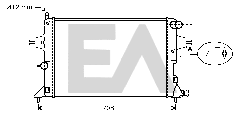 Radiateur, refroidissement du moteur EACLIMA 31R54190