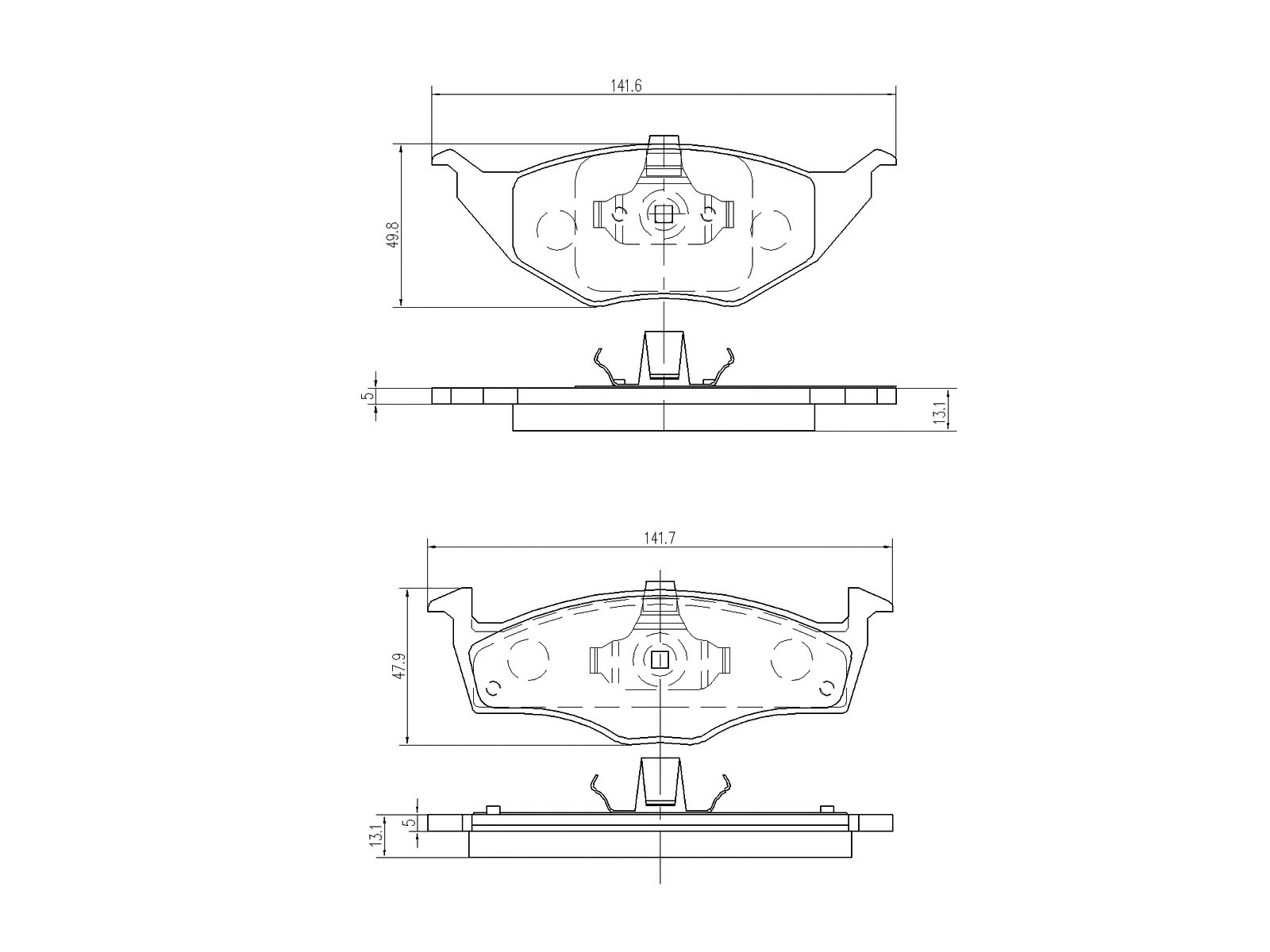 Kit de plaquettes de frein, frein à disque A.Z. Meisterteile AZMT-44-022-1131
